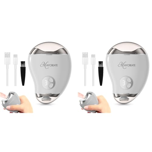 MAYCREATE® USB Baby Nail Trimmer with LED Light 2 in 1 Cordless Clipper Filer Dual Head Rechargeable 3 Speeds Safe Electric for Kids Adults 2PCS MAYCREATE® USB Baby Nail Trimmer with LED Light 2 in 1 Cordless Clipper Filer Dual Head Rechargeable 3 Speeds Safe Electric for Kids Adults 2PCS